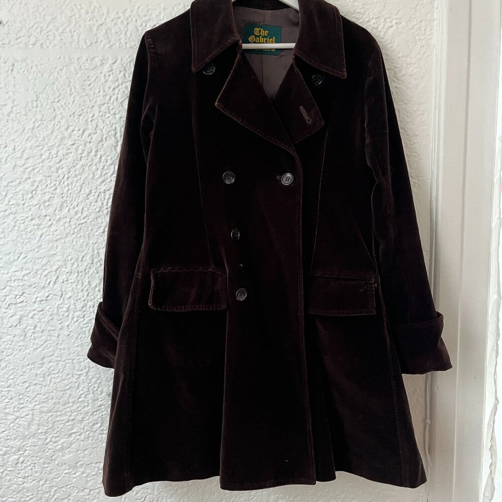 The Gabriel Chelsea Brown Velvet Japanese Label If Six Was Nine Pea Coat